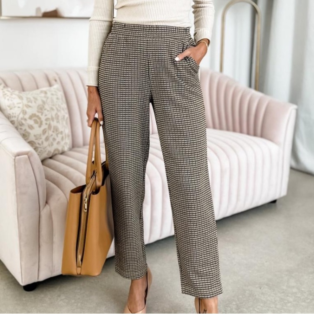 3/$10 EUC a new day High-Rise Regular Fit Houndstooth Jogger Pants